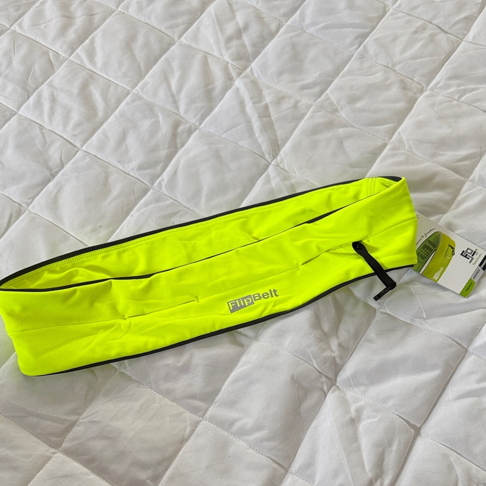 FlipBelt Neon Yellow Women's Accessory Belt